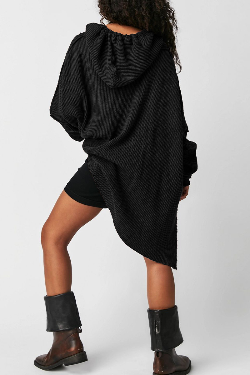 Sudadera informal con capucha y bolsillo con cordón (5 colores)