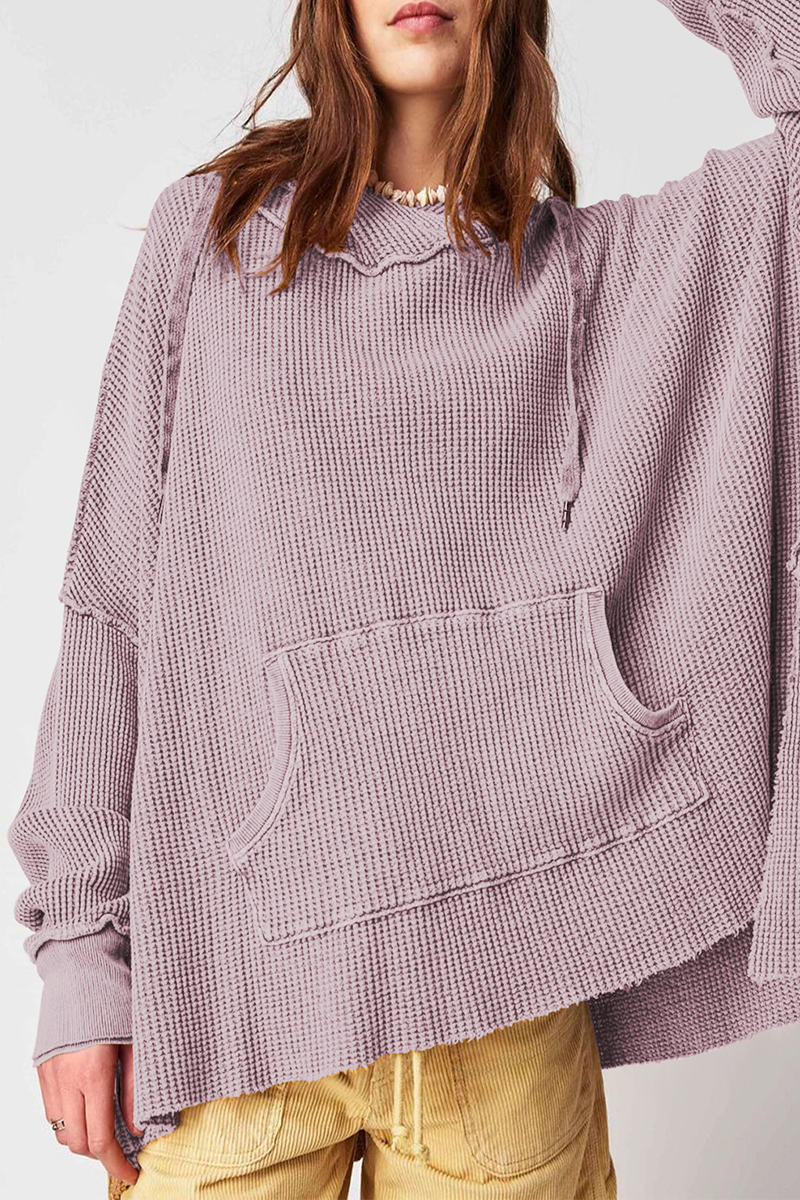 Sudadera informal con capucha y bolsillo con cordón (5 colores)