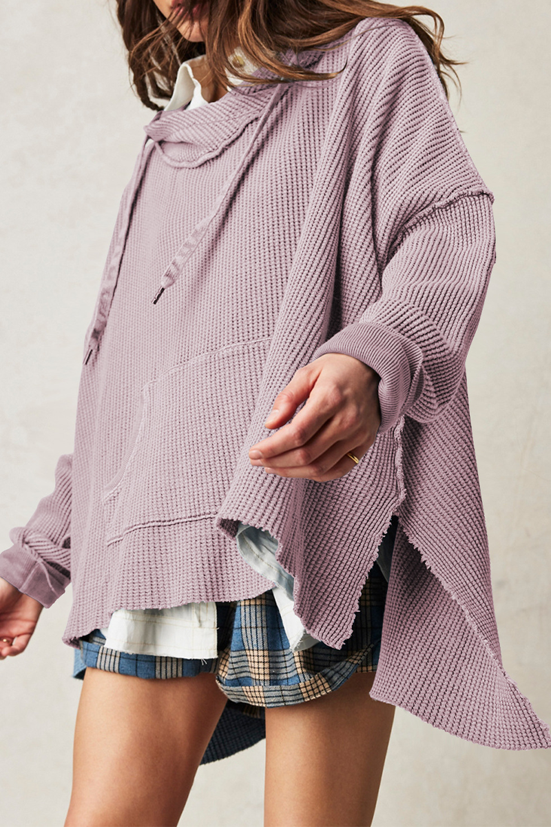 Sudadera informal con capucha y bolsillo con cordón (5 colores)