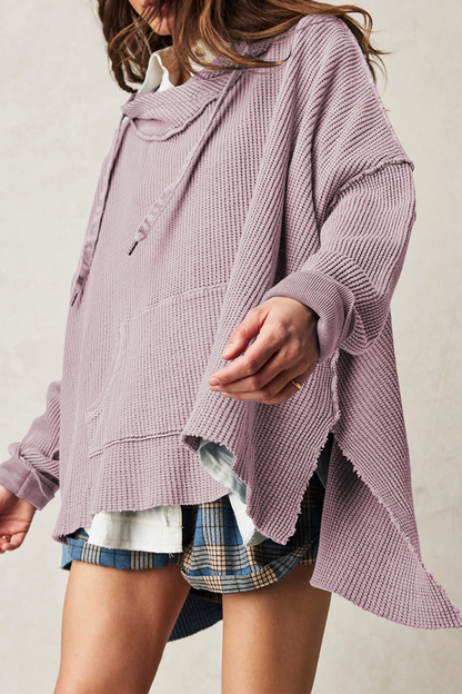 Sudadera informal con capucha y bolsillo con cordón (5 colores)