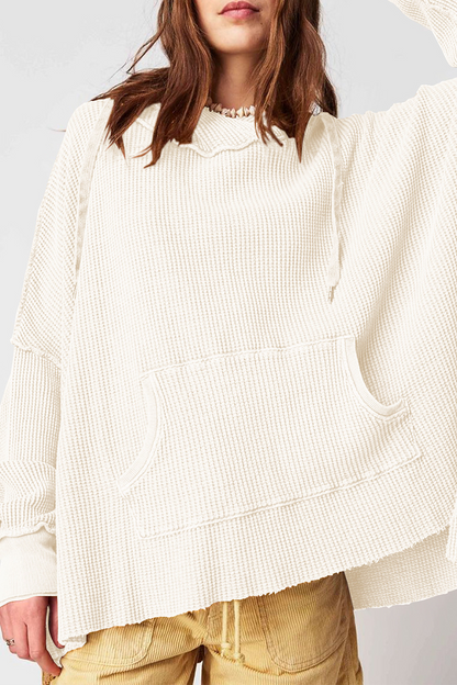 Sudadera informal con capucha y bolsillo con cordón (5 colores)
