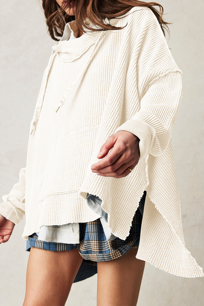 Sudadera informal con capucha y bolsillo con cordón (5 colores)