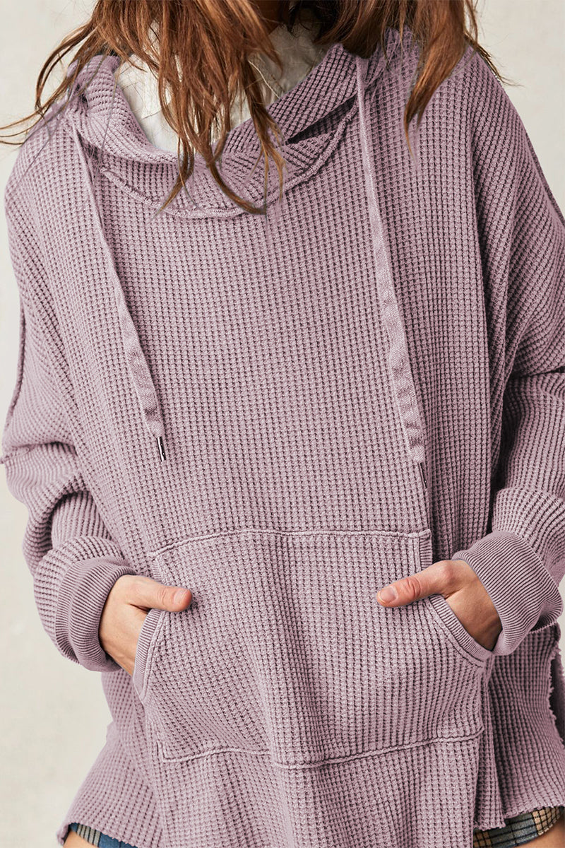 Sudadera informal con capucha y bolsillo con cordón (5 colores)
