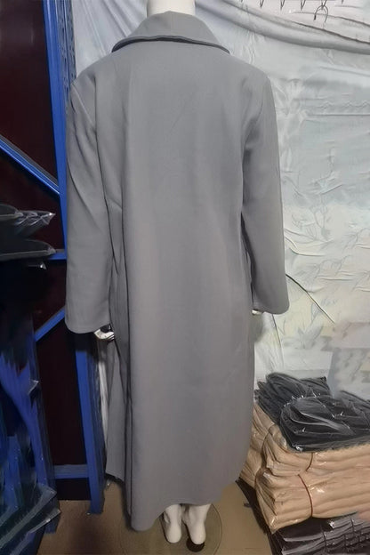 Prendas de abrigo informales con cuello y bufanda de bolsillo (7 colores)