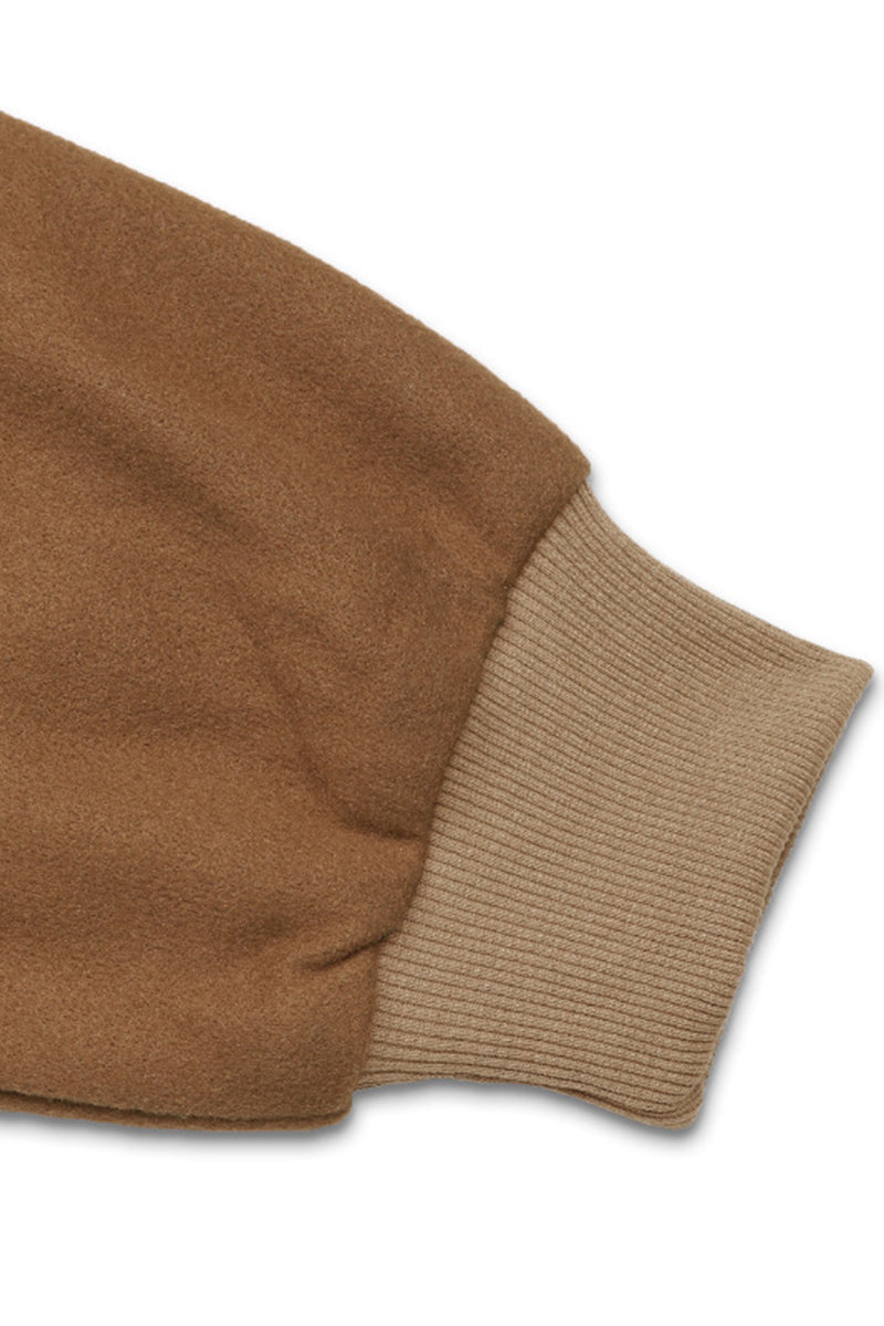 Prendas de abrigo informales con cuello redondo y botones de bolsillo