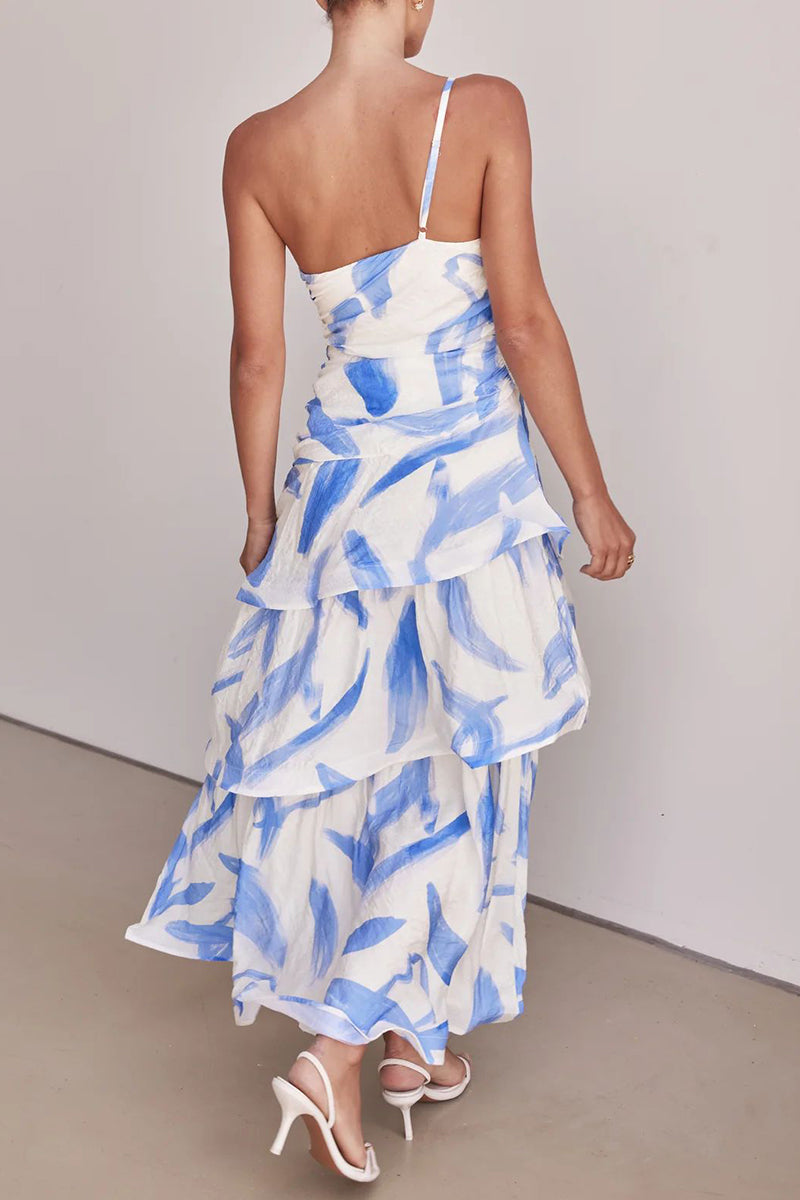 Vestidos sexis de vacaciones con estampado floral, espalda descubierta, volantes y hombros caídos (4 colores)