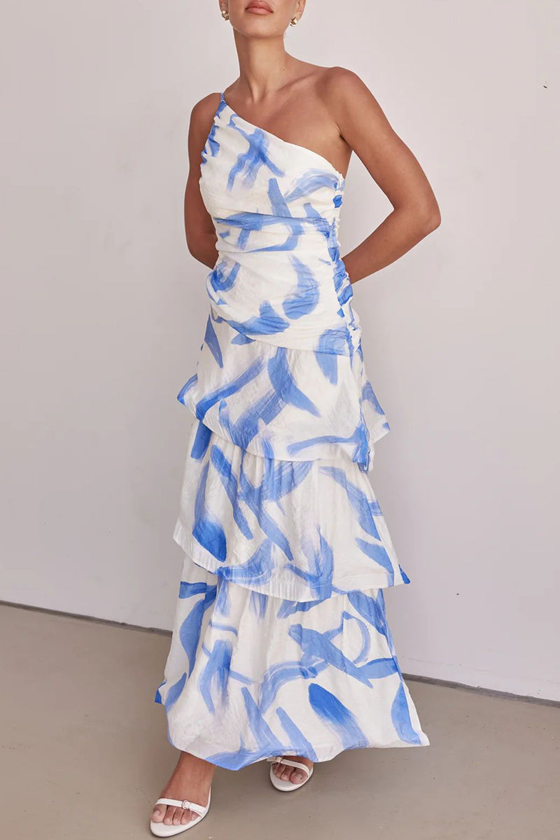 Vestidos sexis de vacaciones con estampado floral, espalda descubierta, volantes y hombros caídos (4 colores)