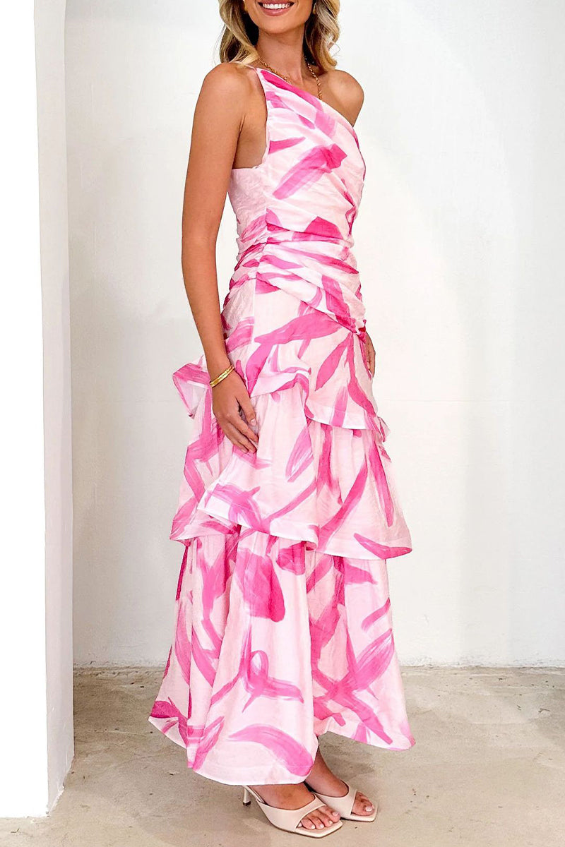 Vestidos sexis de vacaciones con estampado floral, espalda descubierta, volantes y hombros caídos (4 colores)