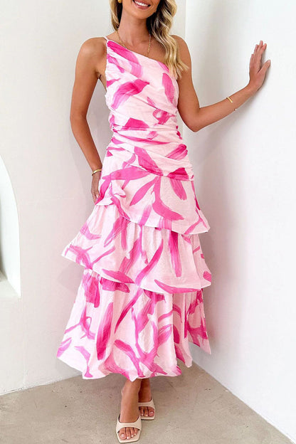 Vestidos sexis de vacaciones con estampado floral, espalda descubierta, volantes y hombros caídos (4 colores)