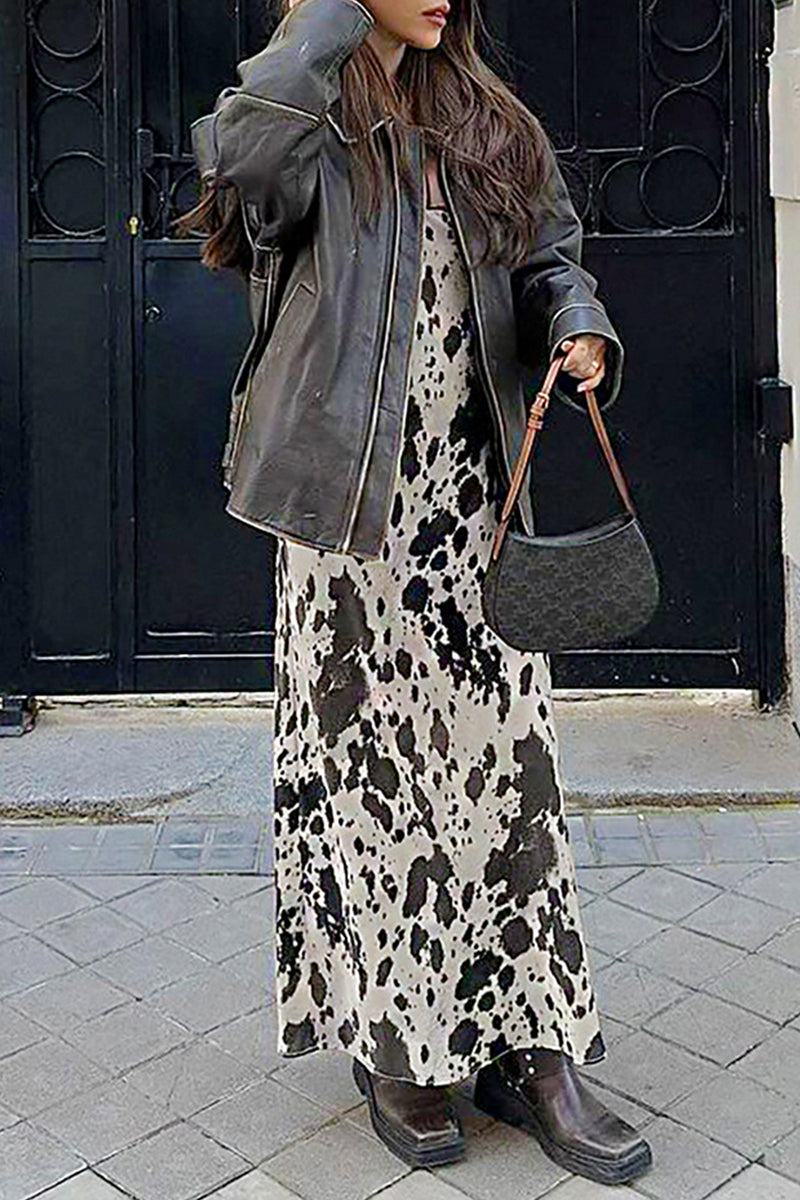 Vestidos sexis de falda de un solo paso con escote en V y estampado geométrico en contraste