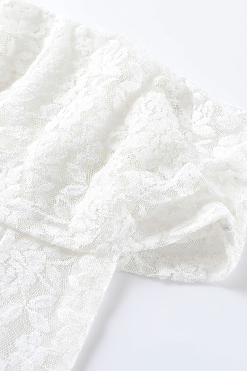 Vestidos largos sexis de encaje con espalda descubierta y cola de pez con hombros descubiertos