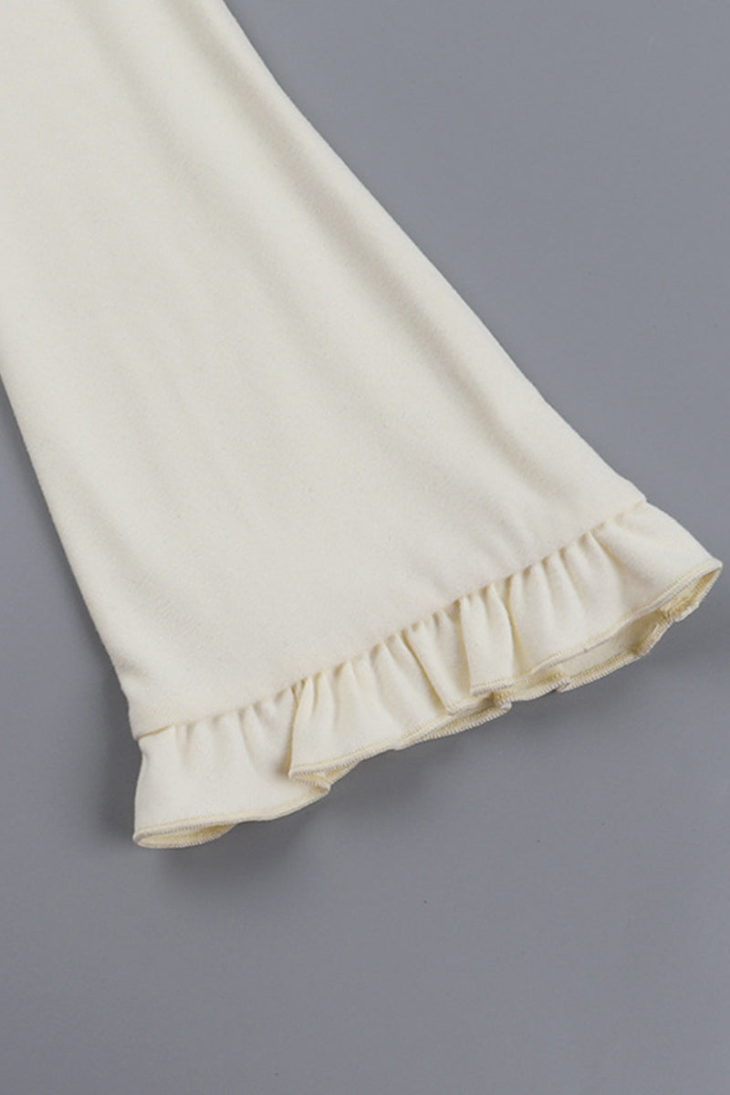 Blusa informal con cuello en V, aberturas y cordones con orillo fibroso