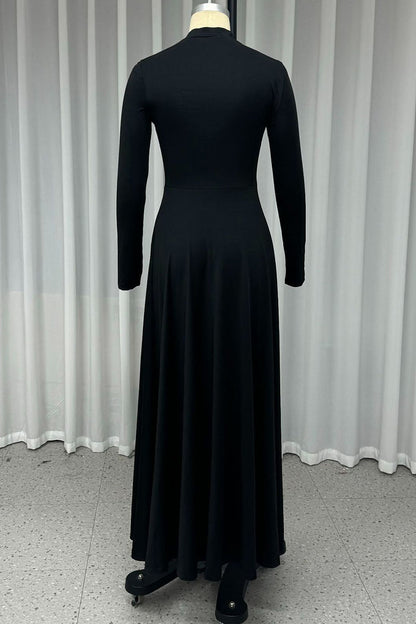 Vestidos sexys de cuello alto con aberturas en forma de A