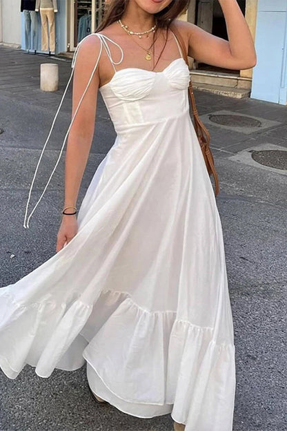 Vestidos sexis de calle con cordones y espalda descubierta
