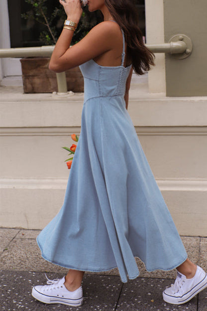 Vestidos sexis de patchwork urbanos con escote en V y tirantes