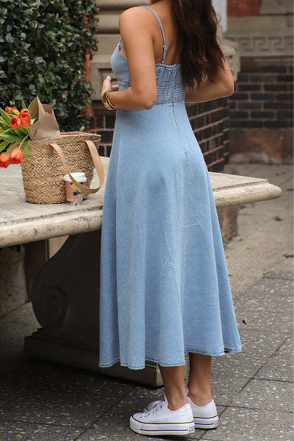 Vestidos sexis de patchwork urbanos con escote en V y tirantes