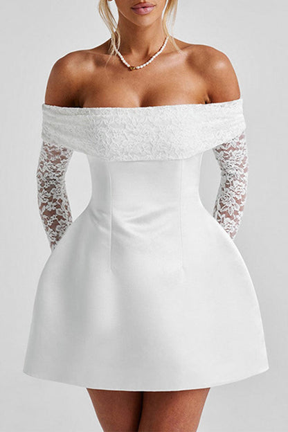Vestidos de princesa sexys con hombros descubiertos y encaje