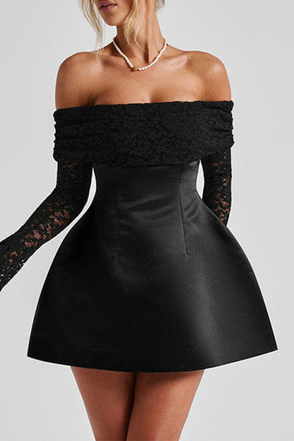 Vestidos de princesa sexys con hombros descubiertos y encaje