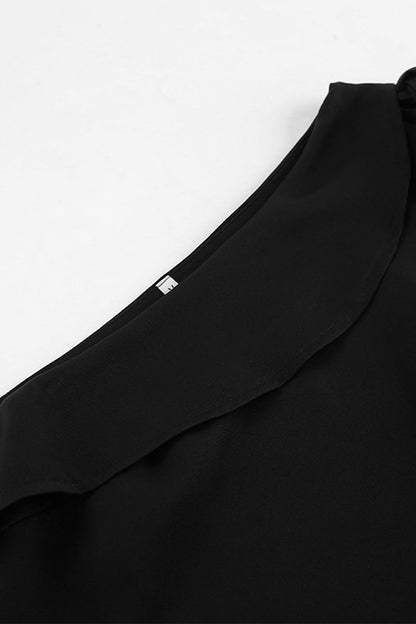 Vestidos casuales sin mangas con hombros caídos y cordones
