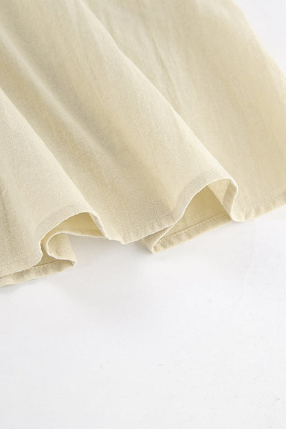 Vestidos casuales con escote cuadrado, espalda descubierta y bolsillos en contraste