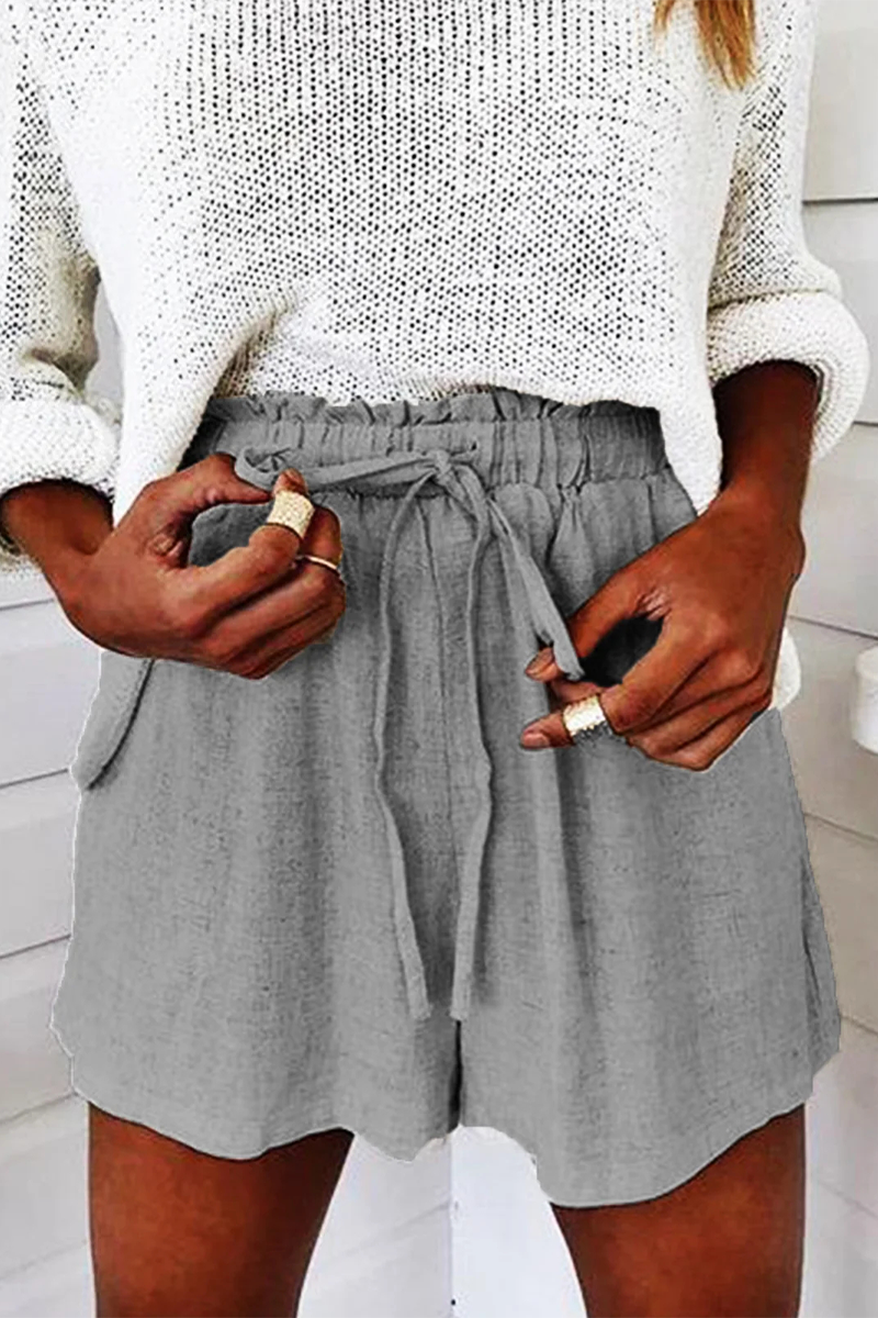 Pantalones rectos holgados con cordones y desgastados (5 colores)