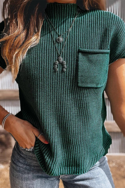 Suéteres casuales de cuello alto con bolsillos (9 colores)