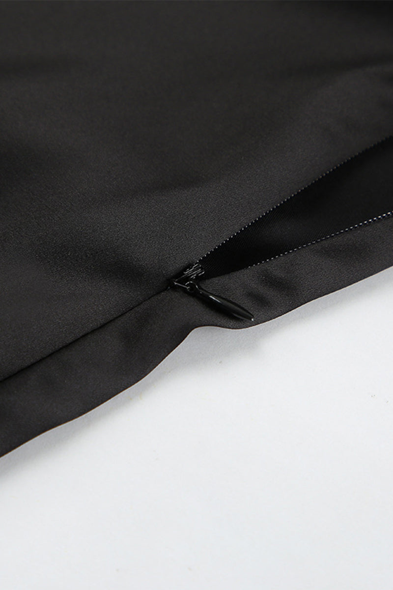 Vestidos sexys de falda de un solo paso con cuello halter y cordones