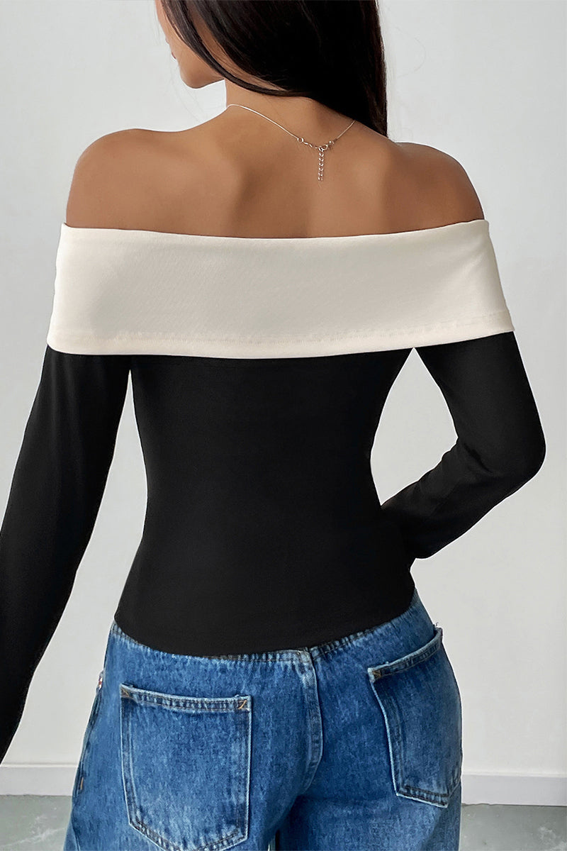 Tops sexys con hombros descubiertos y decoración de lazo