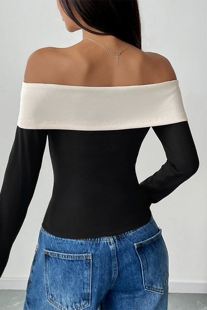 Tops sexys con hombros descubiertos y decoración de lazo