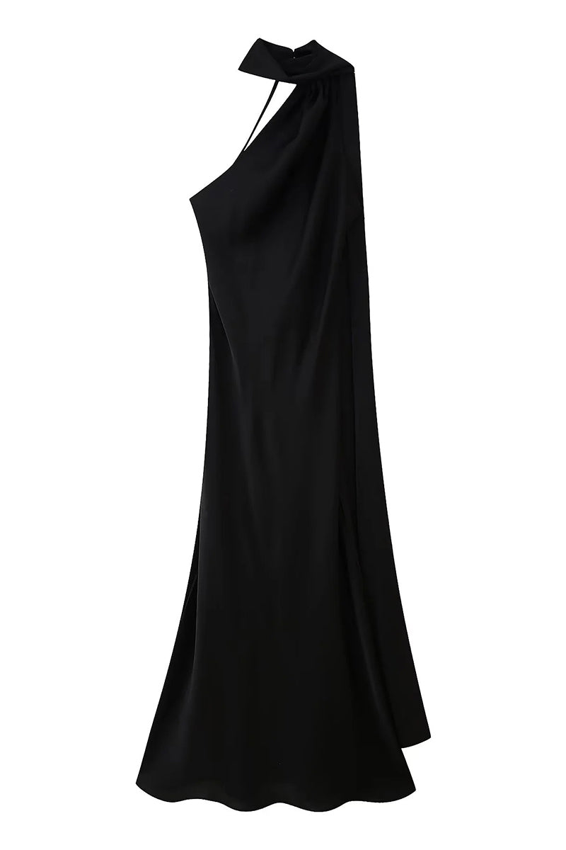 Vestidos de noche sexys con cuello halter y espalda descubierta