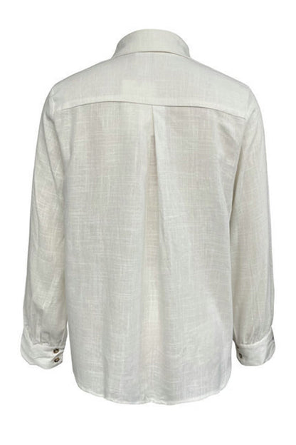 Blusas casuales con cuello vuelto y aberturas (4 colores)