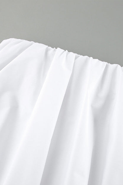 Vestidos sexys fruncidos irregulares sin tirantes