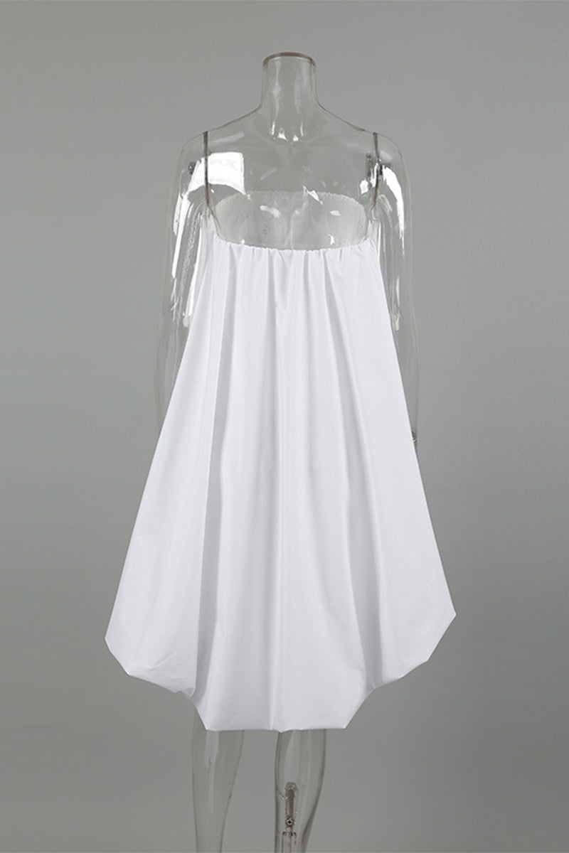 Vestidos sexys fruncidos irregulares sin tirantes