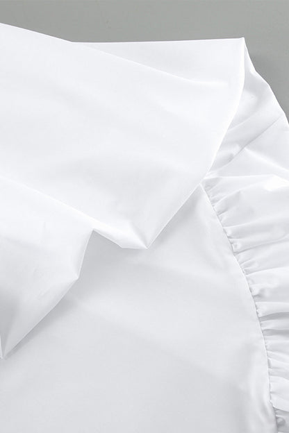 Vestidos sexys fruncidos irregulares sin tirantes