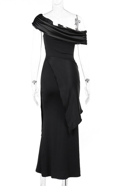 Vestidos largos sexys con hombros descubiertos y espalda descubierta