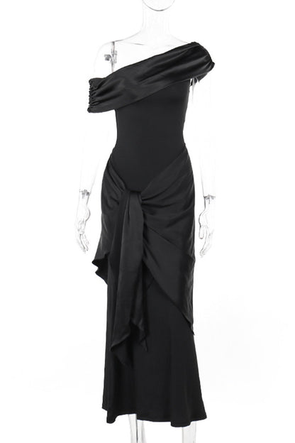 Vestidos largos sexys con hombros descubiertos y espalda descubierta