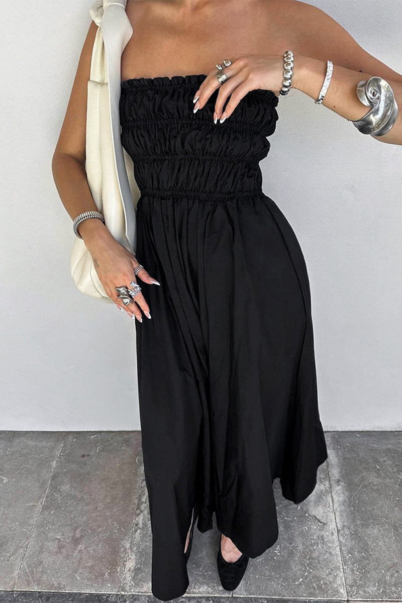 Vestidos sexis sin tirantes con patchwork