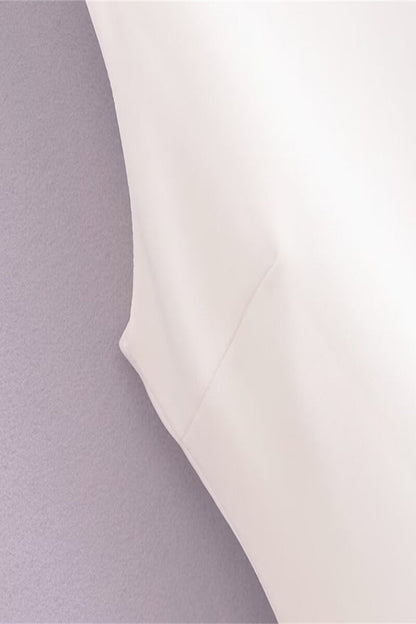 Vestidos sexys sin mangas con cuello redondo fruncido