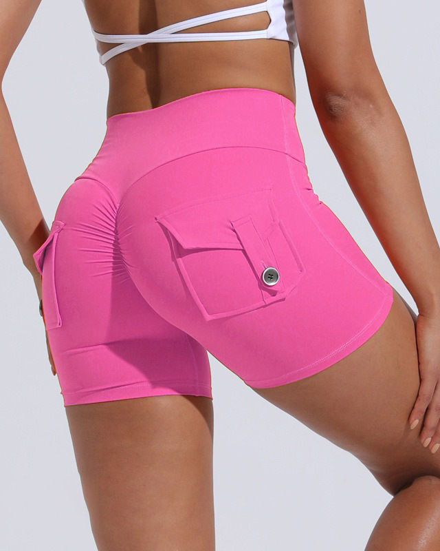 Women High Waisted Skinny Yoga Shorts