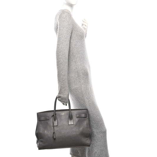 Calfskin Large Sac de Jour Carryall Grey