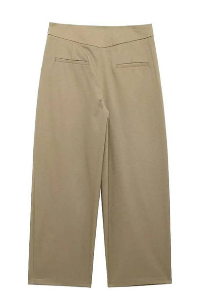 Pantalones cortos holgados de tiro medio con bolsillos y encanto clásico