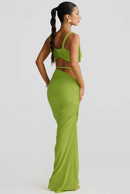 Apricot Breeze Skirt Set
