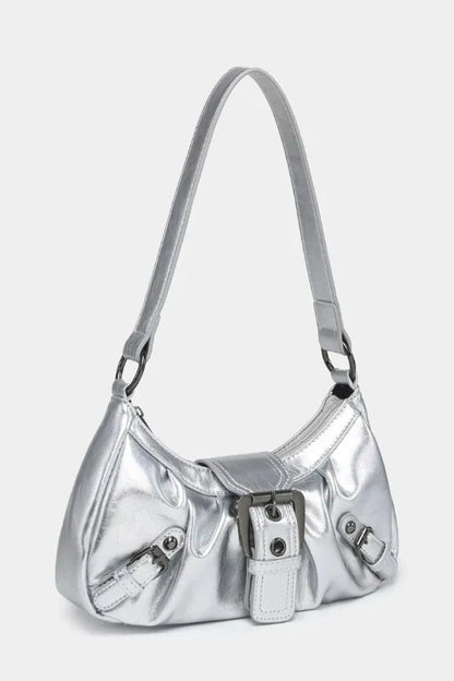 Sage Buckle Shoulder Bag