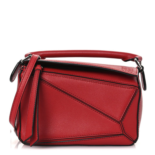Calfskin Mini Puzzle Bag Pomodoro