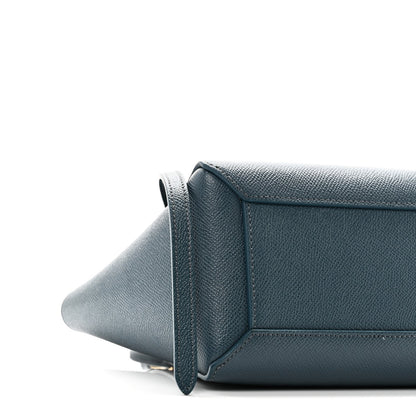 Grained Calfskin Nano Belt Bag Abyss Blue
