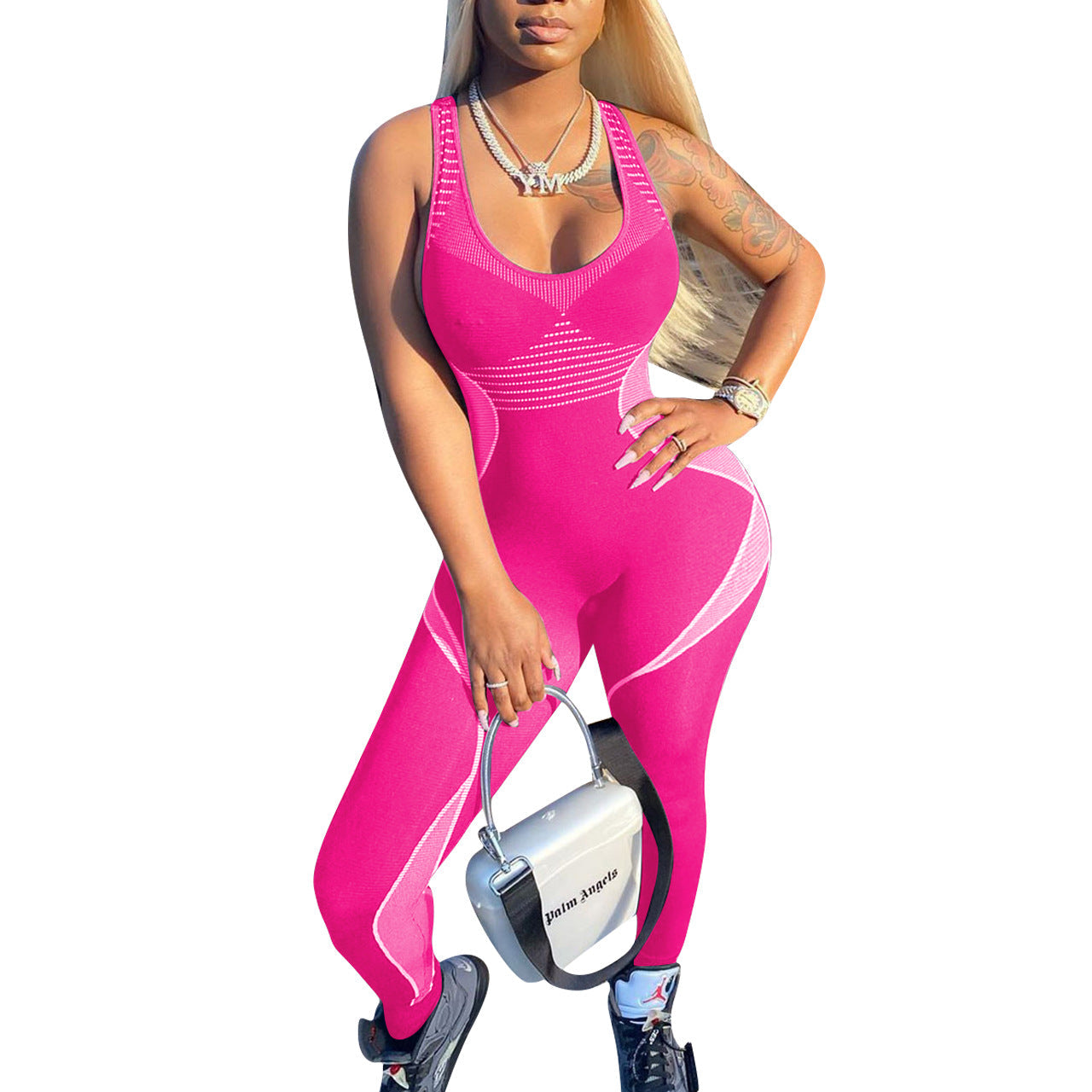Mono deportivo ajustado para mujer