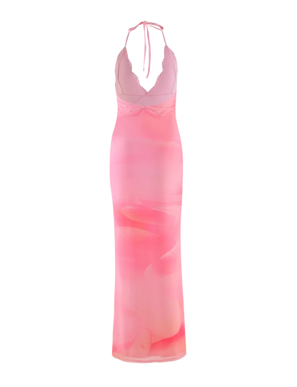 DENAE MAXI DRESS - PINK : FLORAL : PINK BLOSSOM
