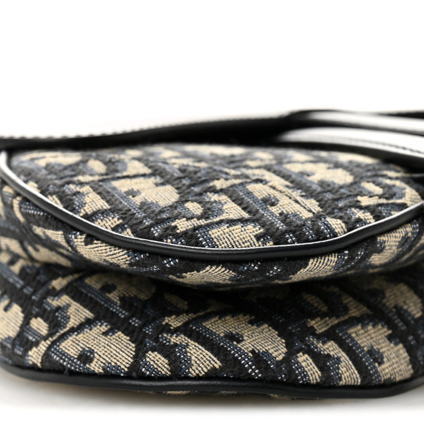 Oblique Mini Saddle Bag With Strap Blue