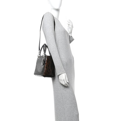 Patent Ultimate Medium Lady Dior Brown