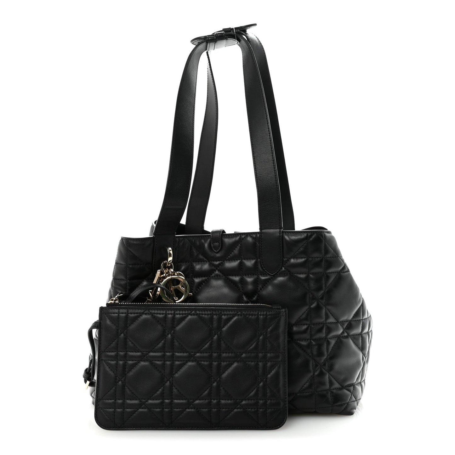 Calfskin Macrocannage Medium Toujours Black